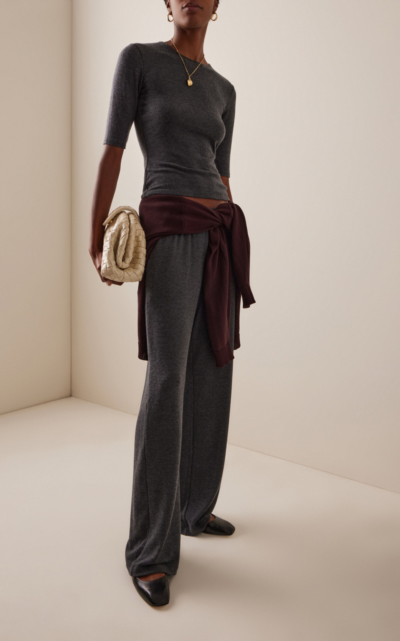 LESET Lauren Jersey Pocket Pants grey outlook