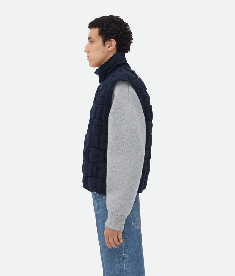 Bottega Veneta Tech Nylon Intrecciato Gilet outlook