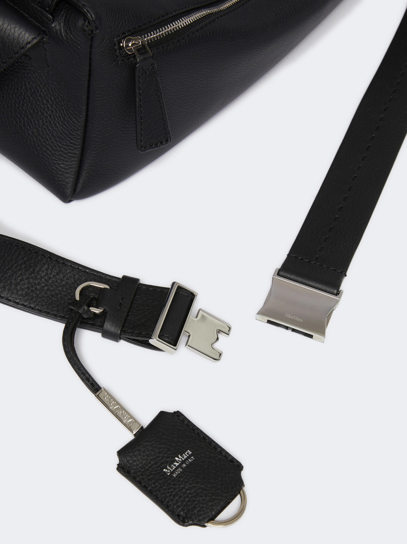 SKIPPERS Small leather shoulder bag - BLACK 4