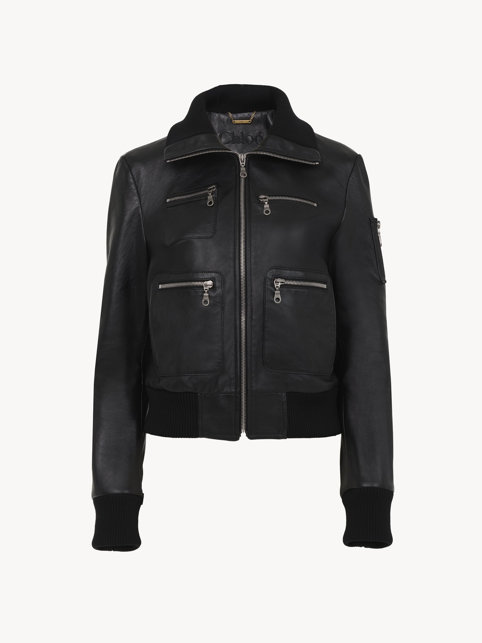 SHORT BLOUSON IN LEATHER - 2