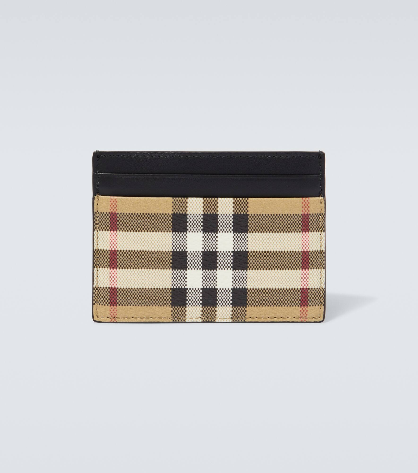 Burberry Check leather card holder - 2