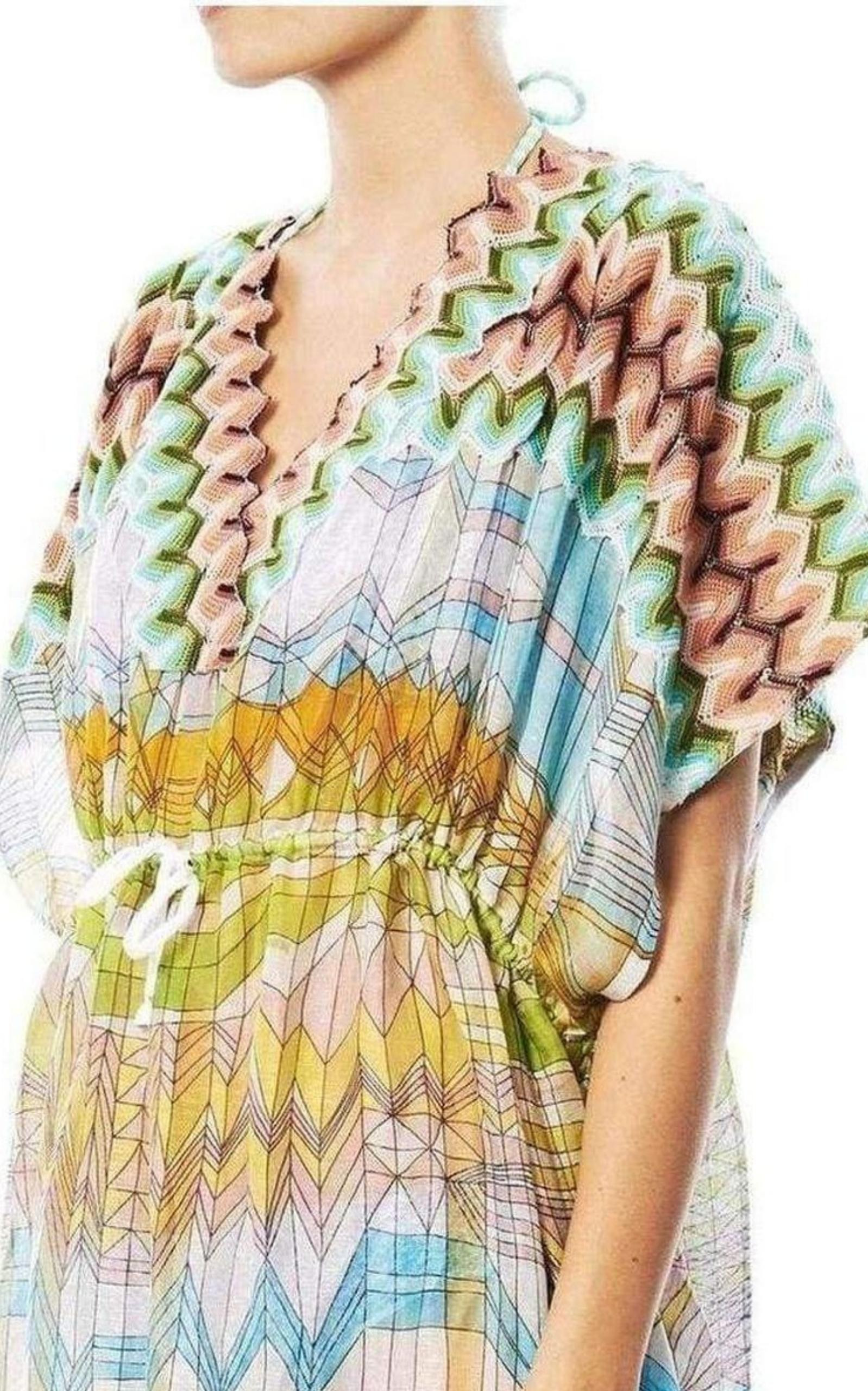 Missoni Knitwear Stampa Geometric Print Kaftan - 4