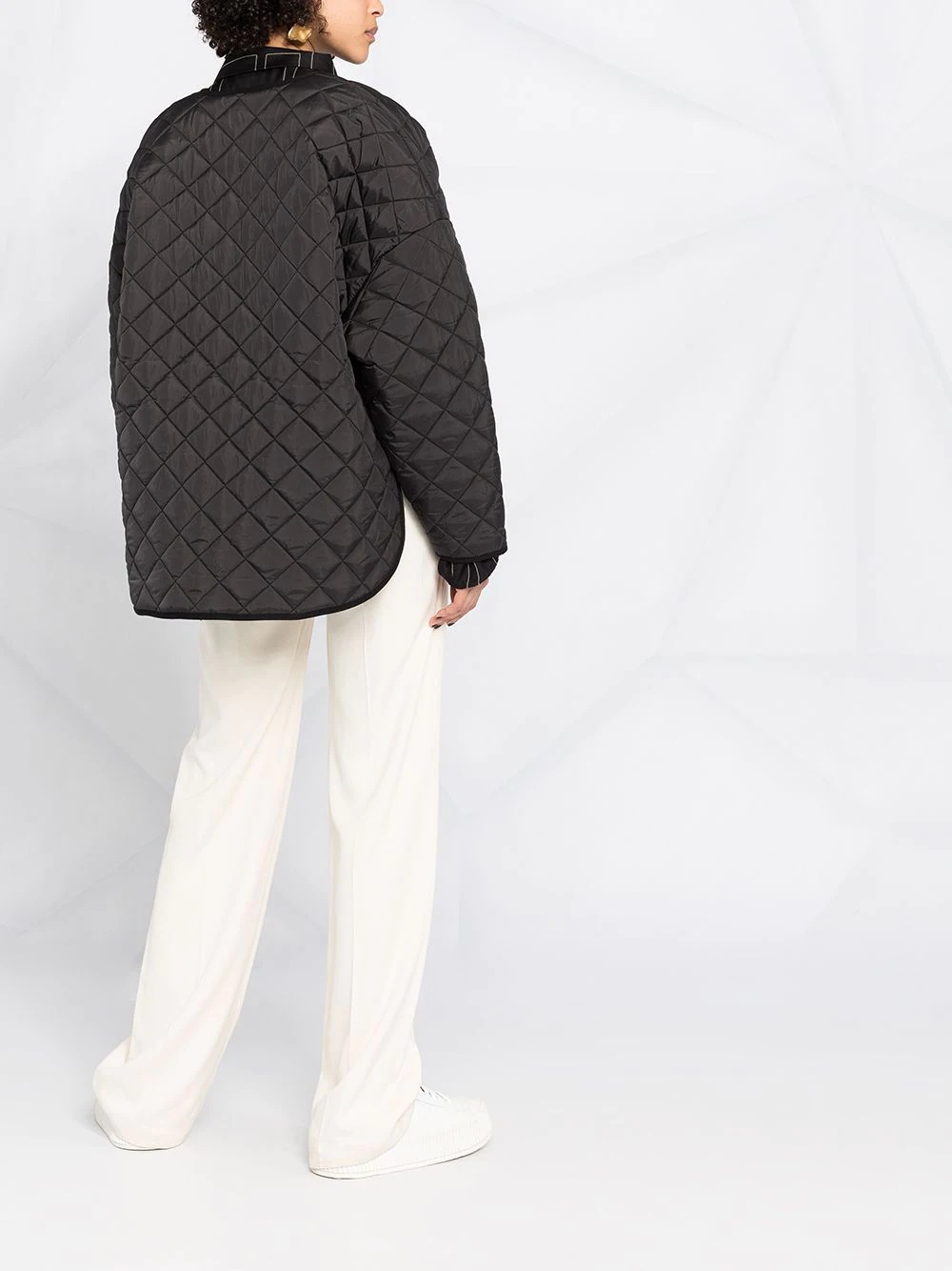 oversized quilted jacket - 6