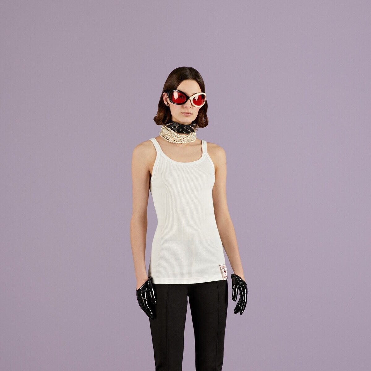 Gucci Cosmogonies Label Cotton Tank Top - 4