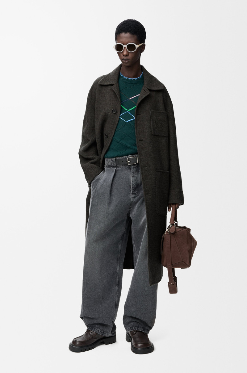 Loewe Coat in wool and silk outlook