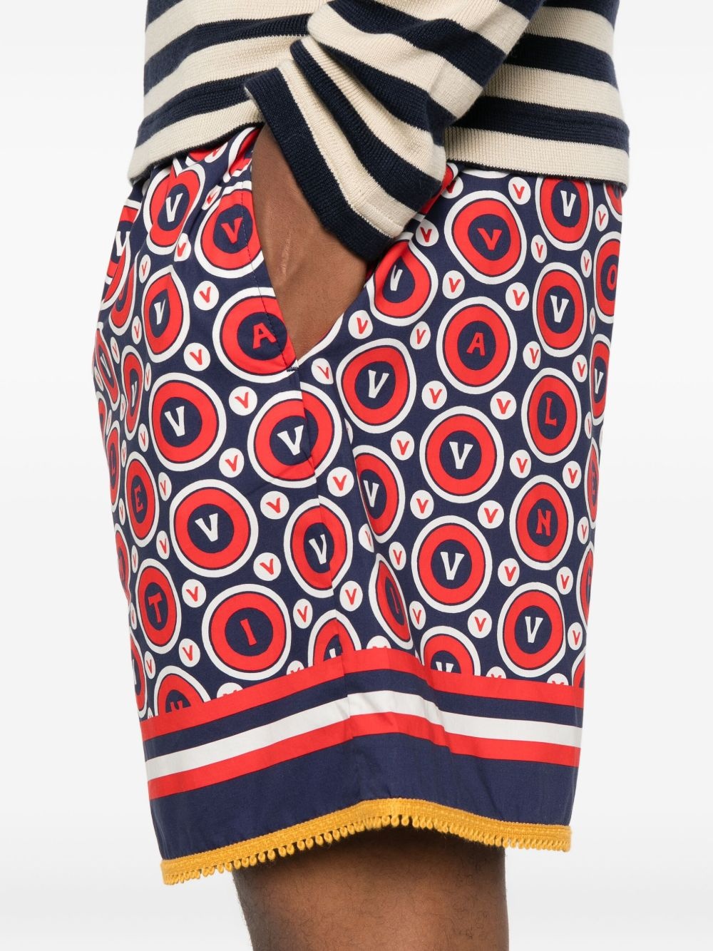 monogram-patterned shorts - 5
