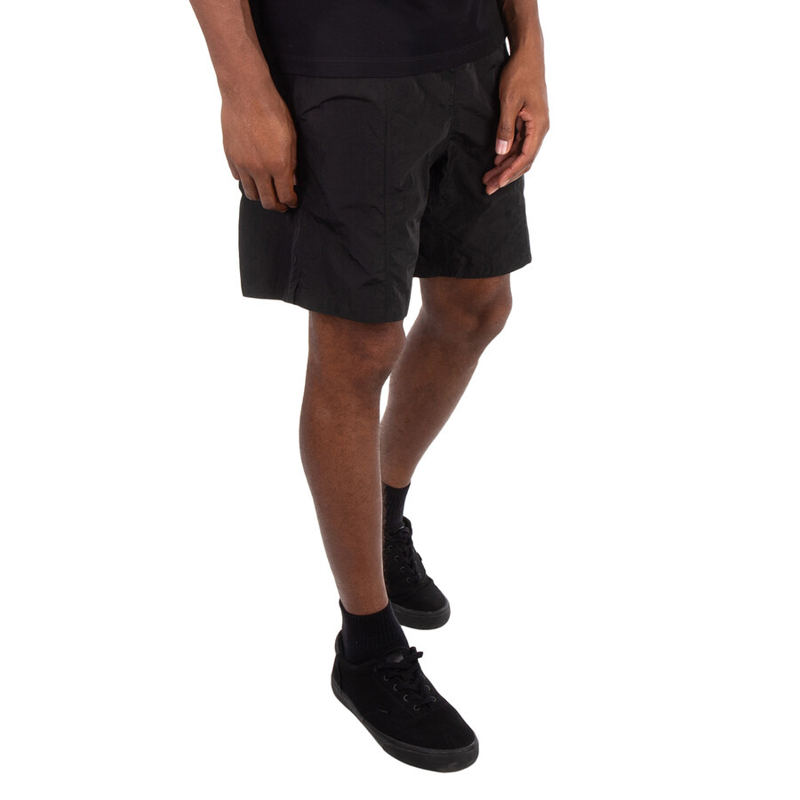 Ami Paris Black Nylon Canvas Swim Shorts - 2