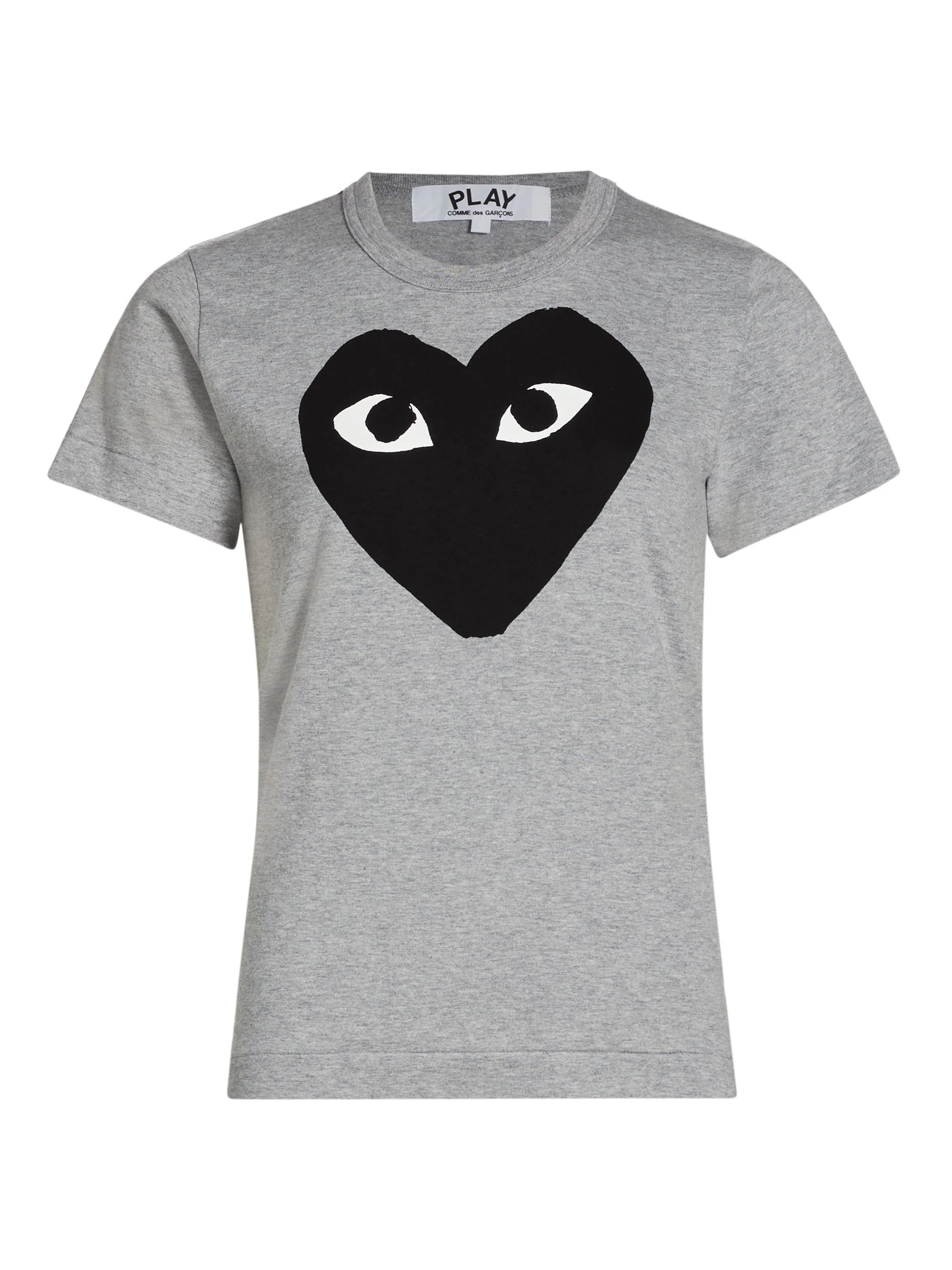 Women's Heart Logo Cotton T-Shirt - Grey - 1