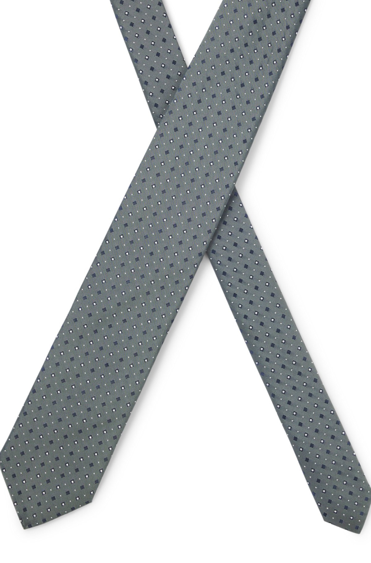 SILK-BLEND TIE WITH JACQUARD PATTERN - 4