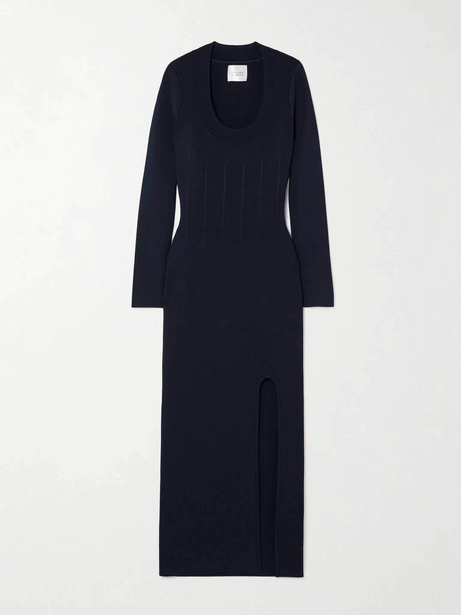 Atalanta stretch-knit midi dress Navy - 1