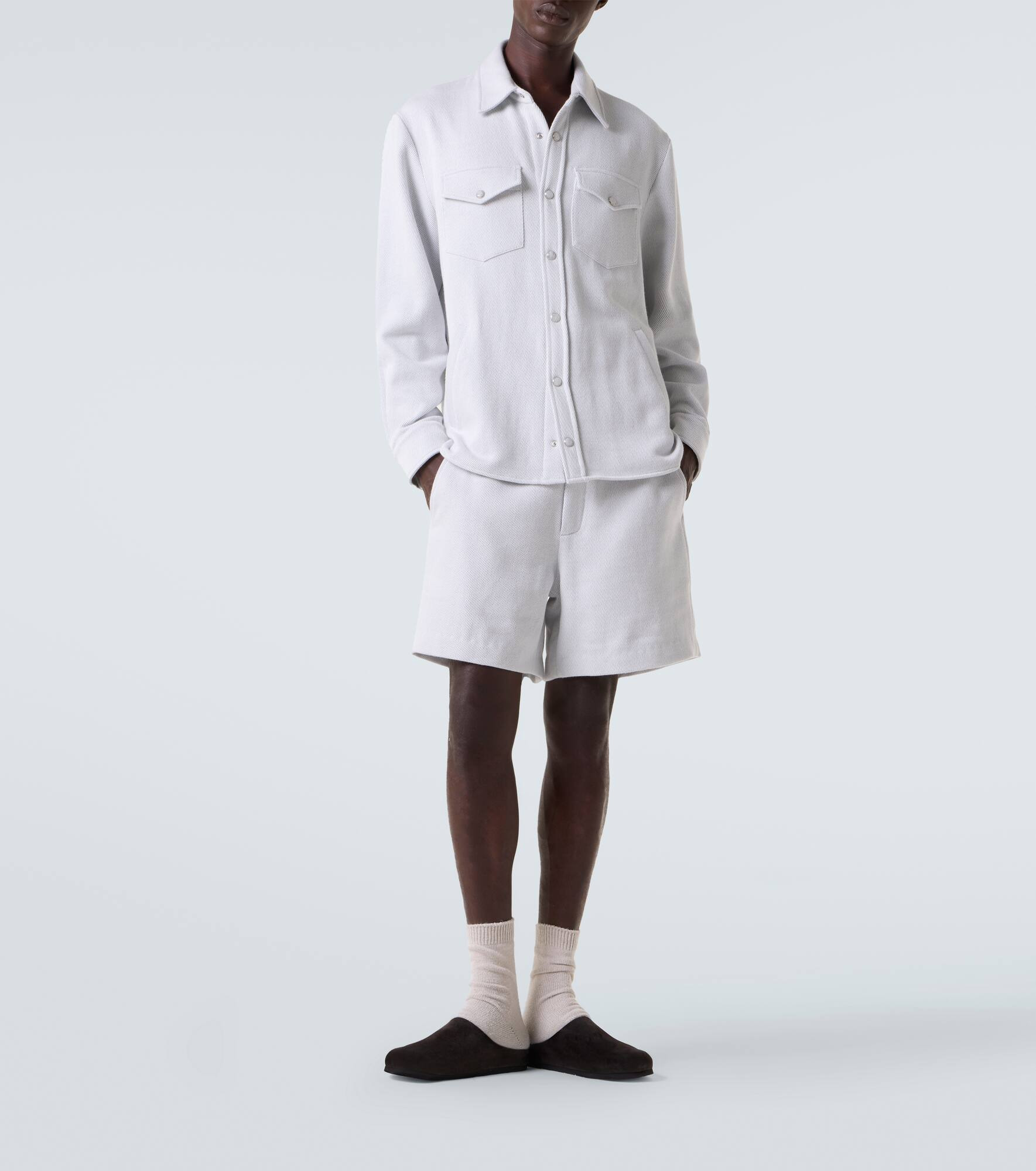 Explorer cashmere and cotton denim jacket - 2
