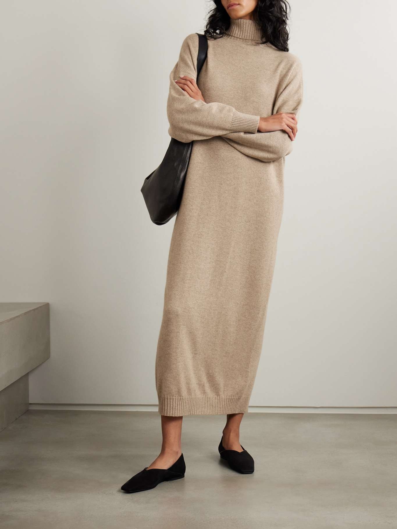 Cashmere turtleneck maxi dress - 2