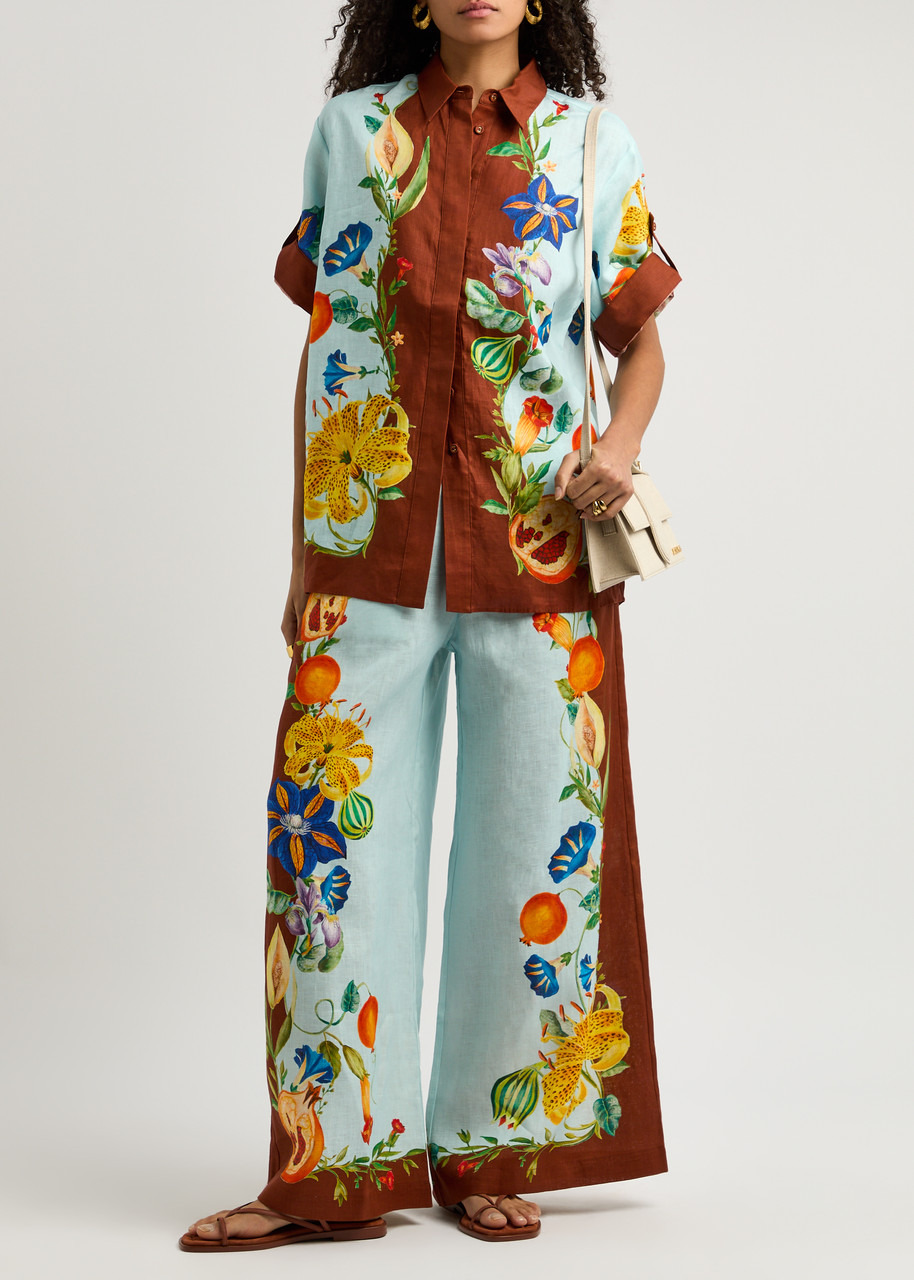 Alemais Dahlia Printed Flax Shirt - 4