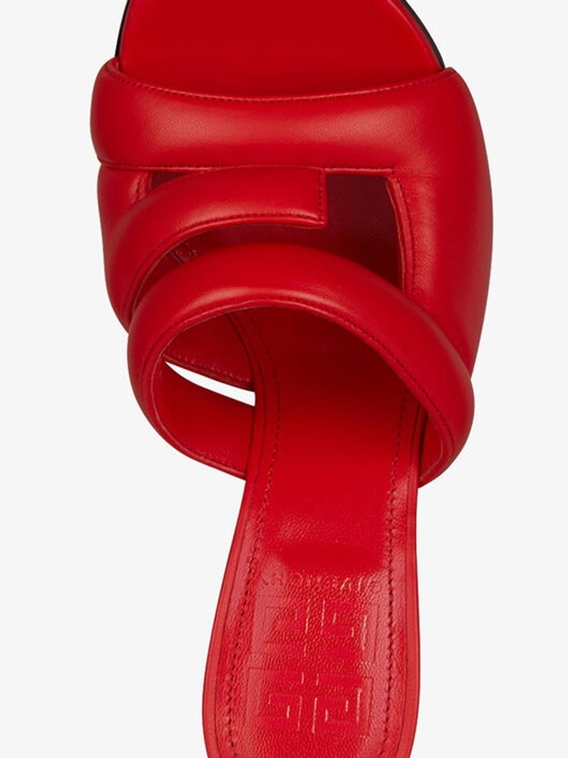 G WEDGE SANDALS IN LEATHER 6