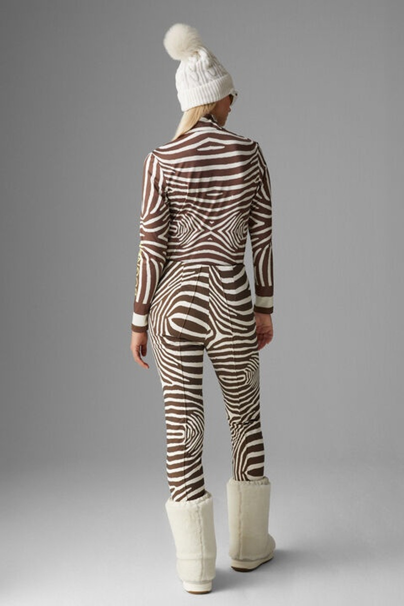 Elaine Stirrup pants in Brown/Off-white 3