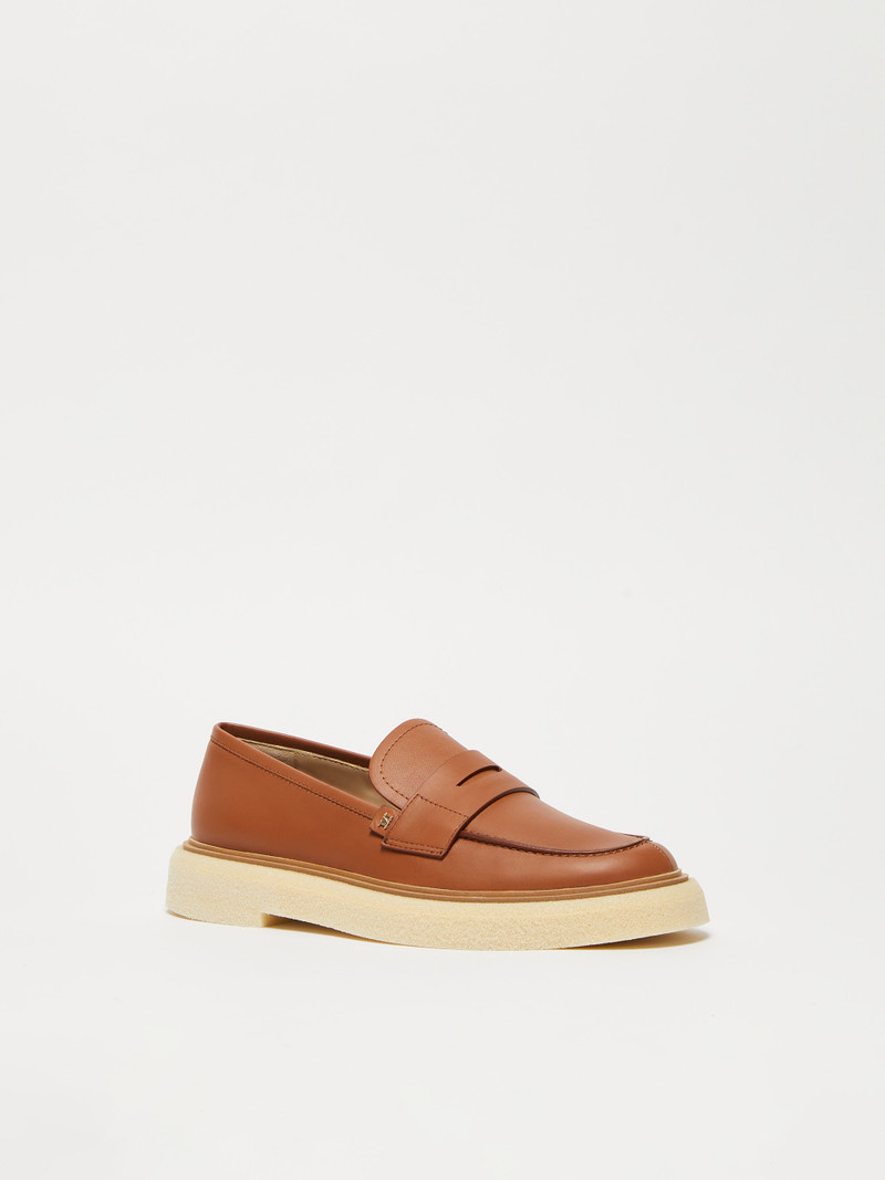 Max Mara ROUGHLOAFER Leather loafers outlook