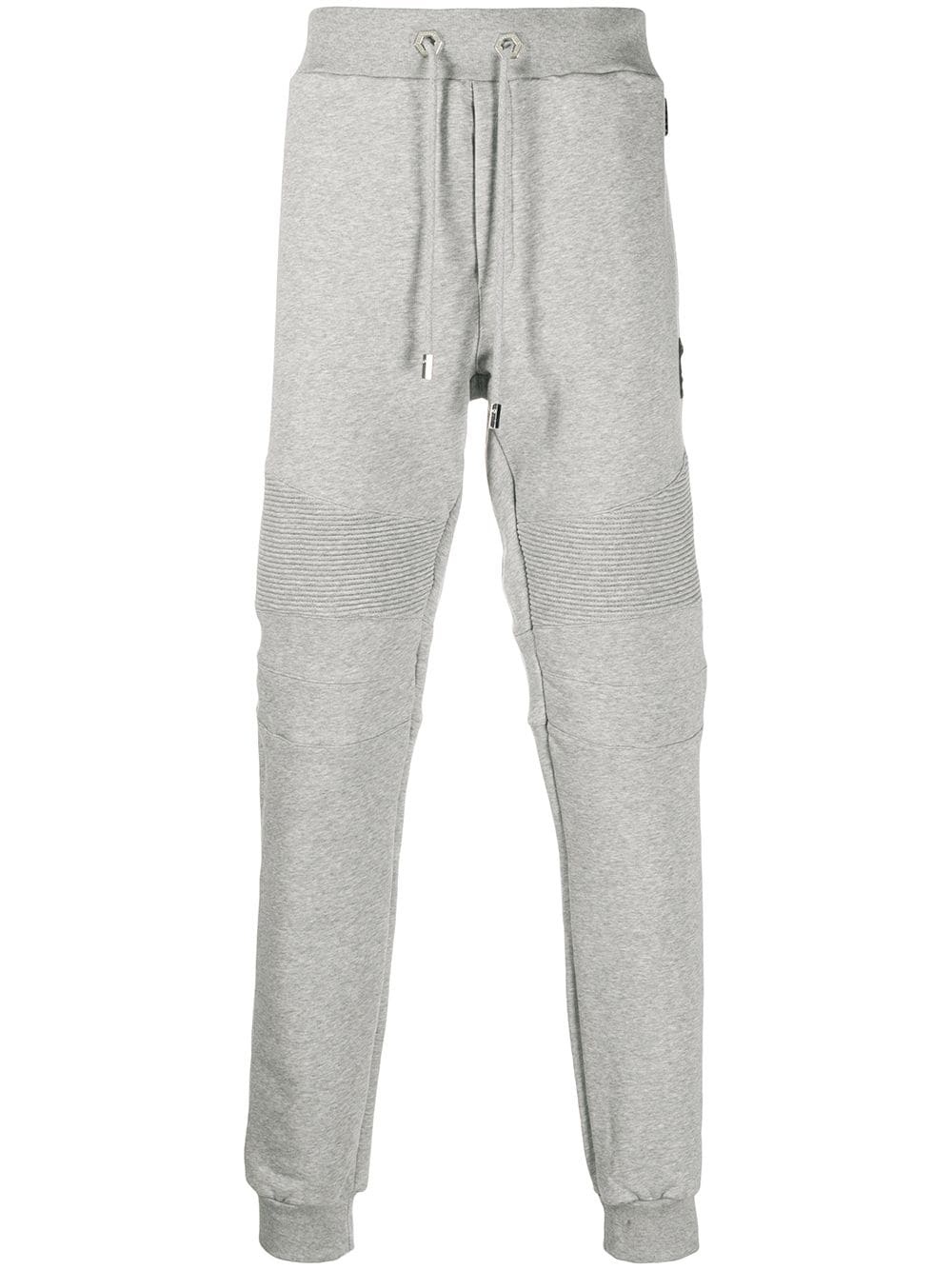 ribbed detailing track pants - 1