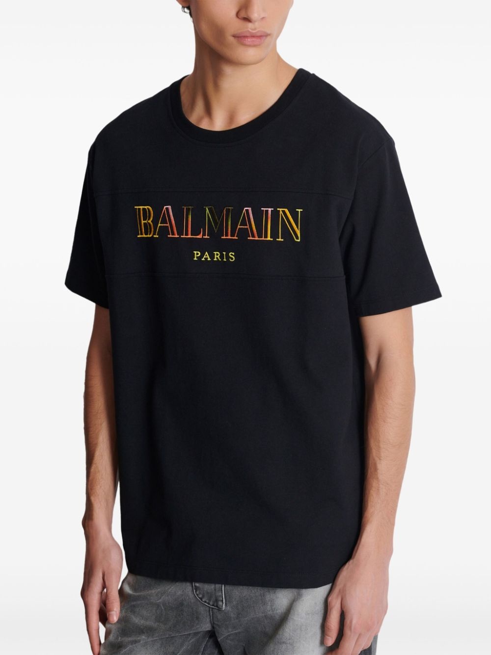 Vintage Balmain embroidered T-shirt - 6