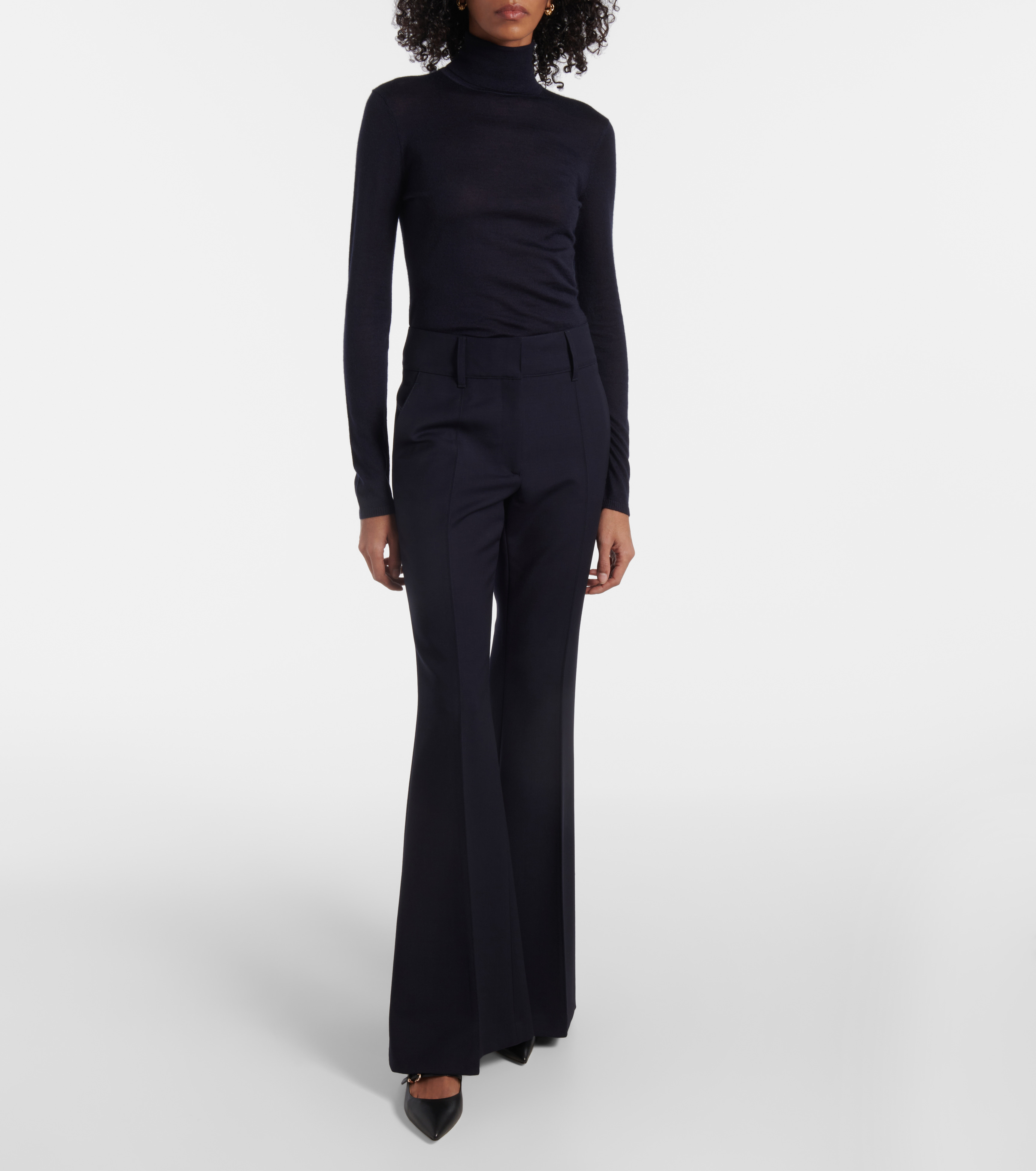 Costa cashmere and silk turtleneck top - 2