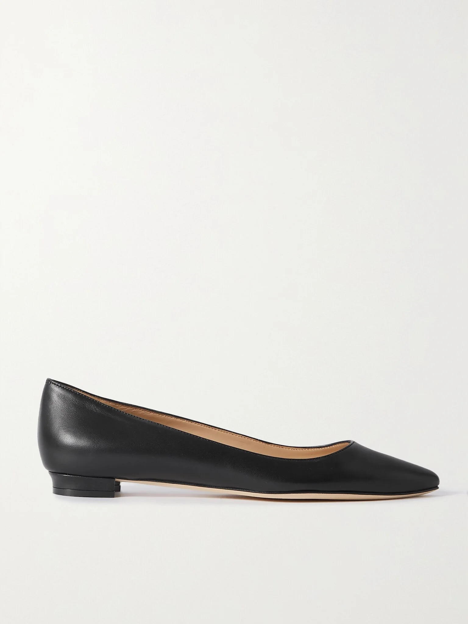 BB 10 leather point-toe flats Black - 1