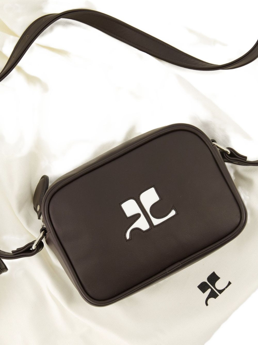 Reedition leather messenger bag - 3