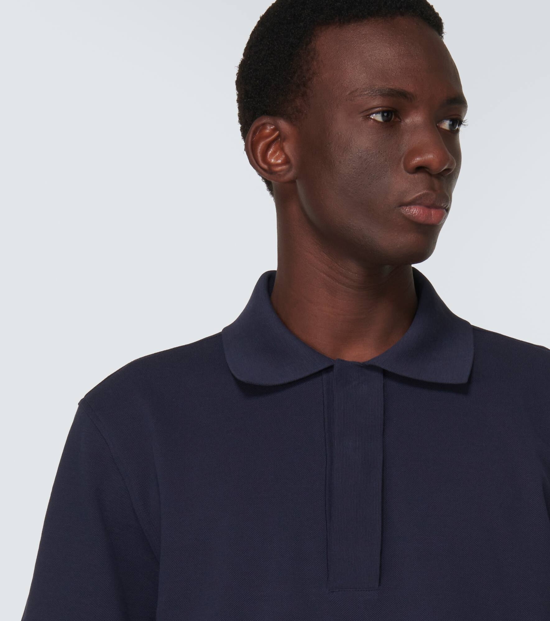 Oversized cotton jersey polo shirt - 5