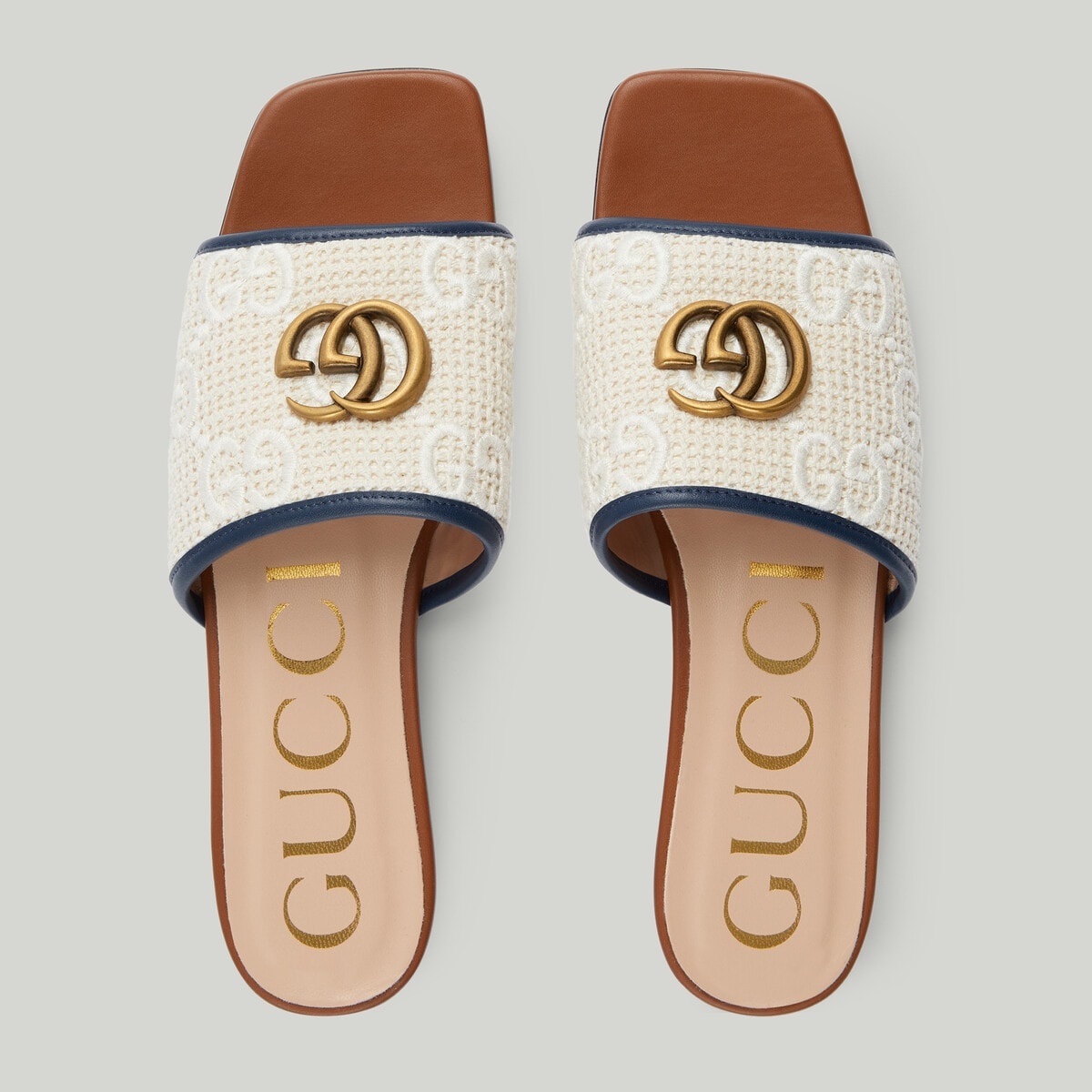 Women's slide sandal with Double G - 4