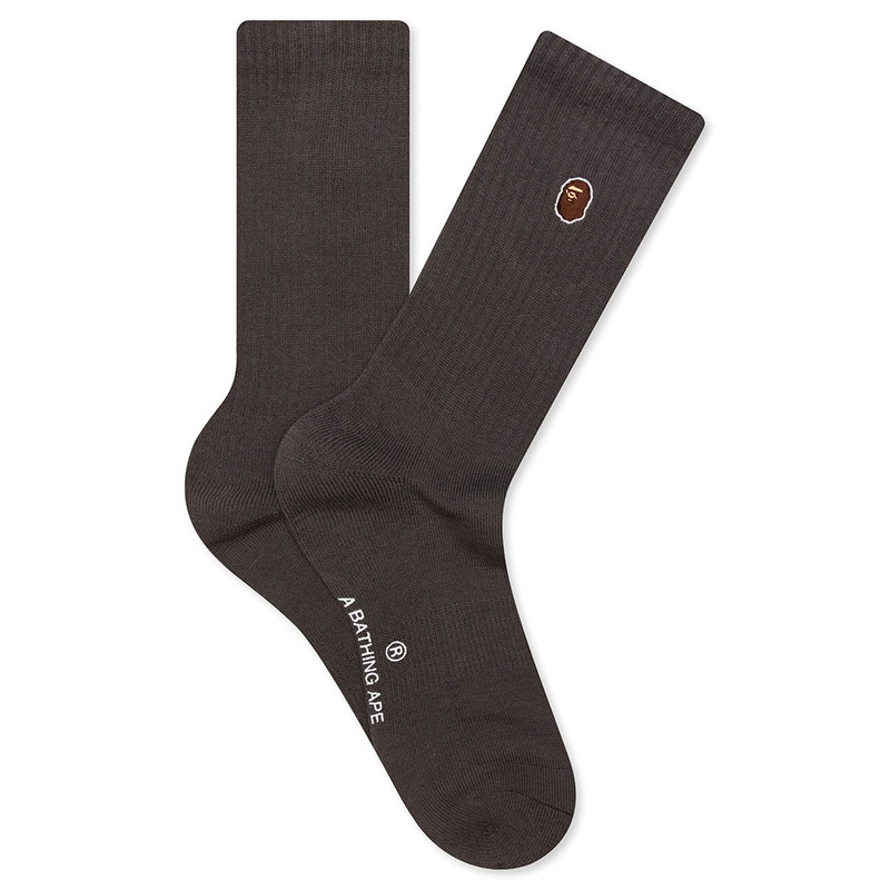 ONE POINT SOCKS - CHARCOAL - 1