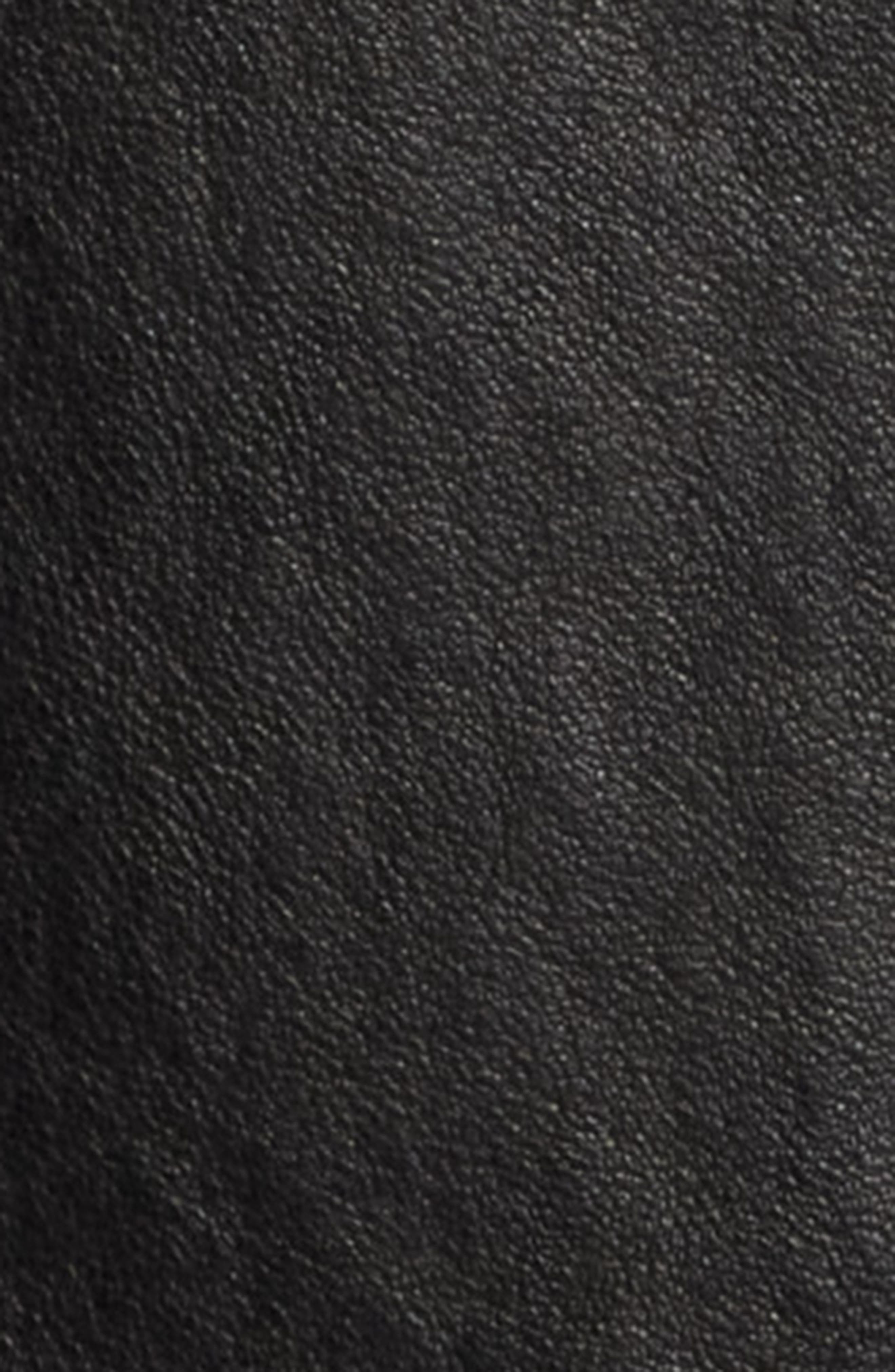 FRAME The Belted Leather Miniskirt in Black at Nordstrom - 6