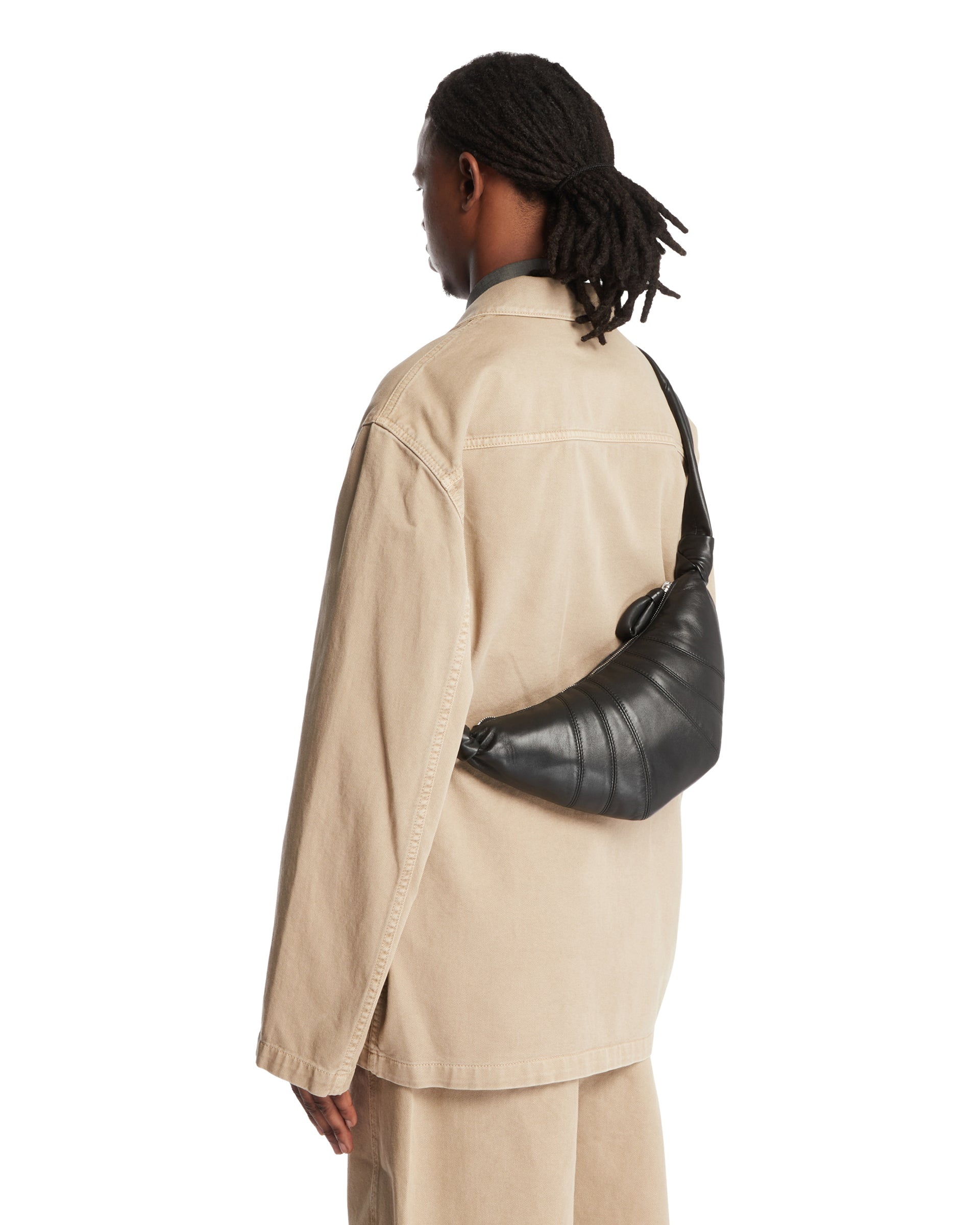 Brown Medium Croissant Bag - 4