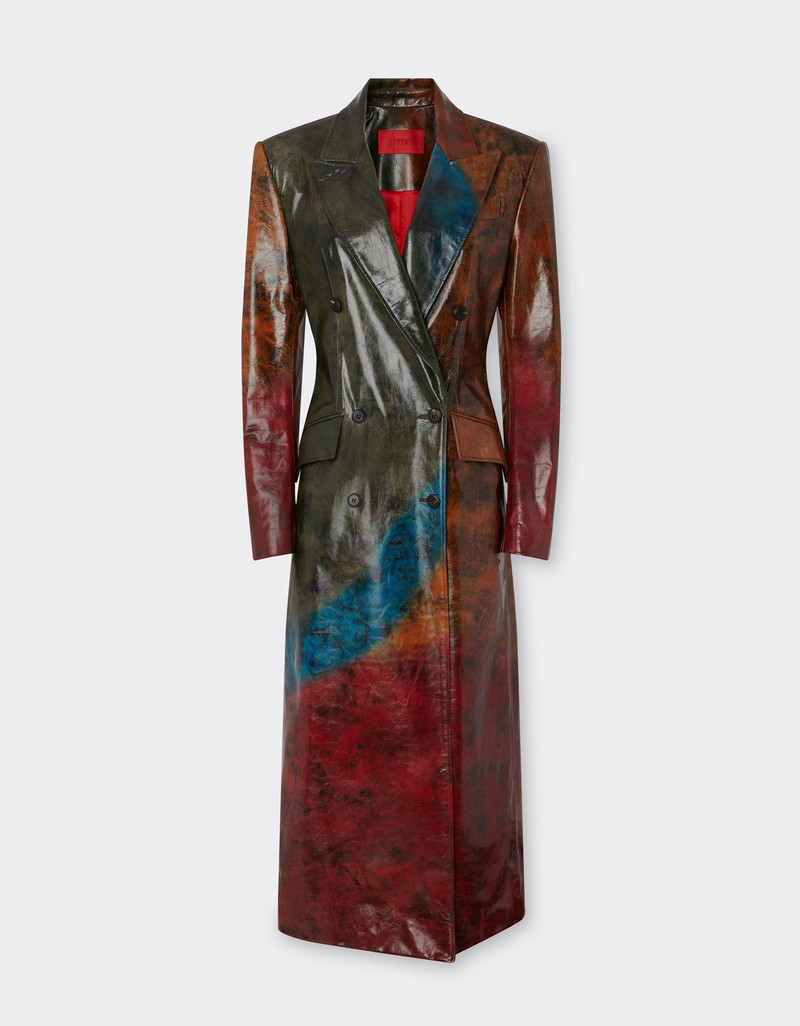 Misted leather coat 1