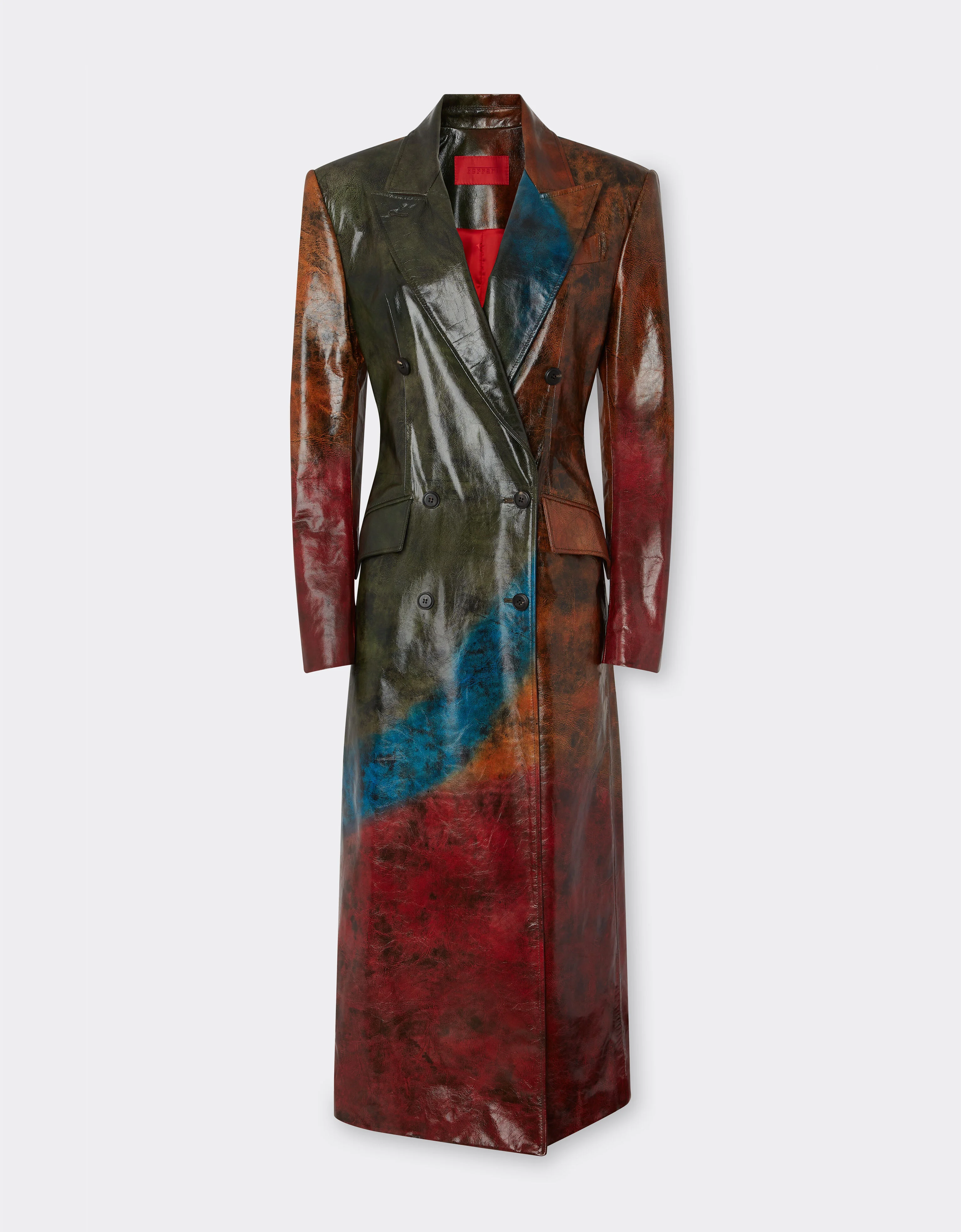 Misted leather coat - 1