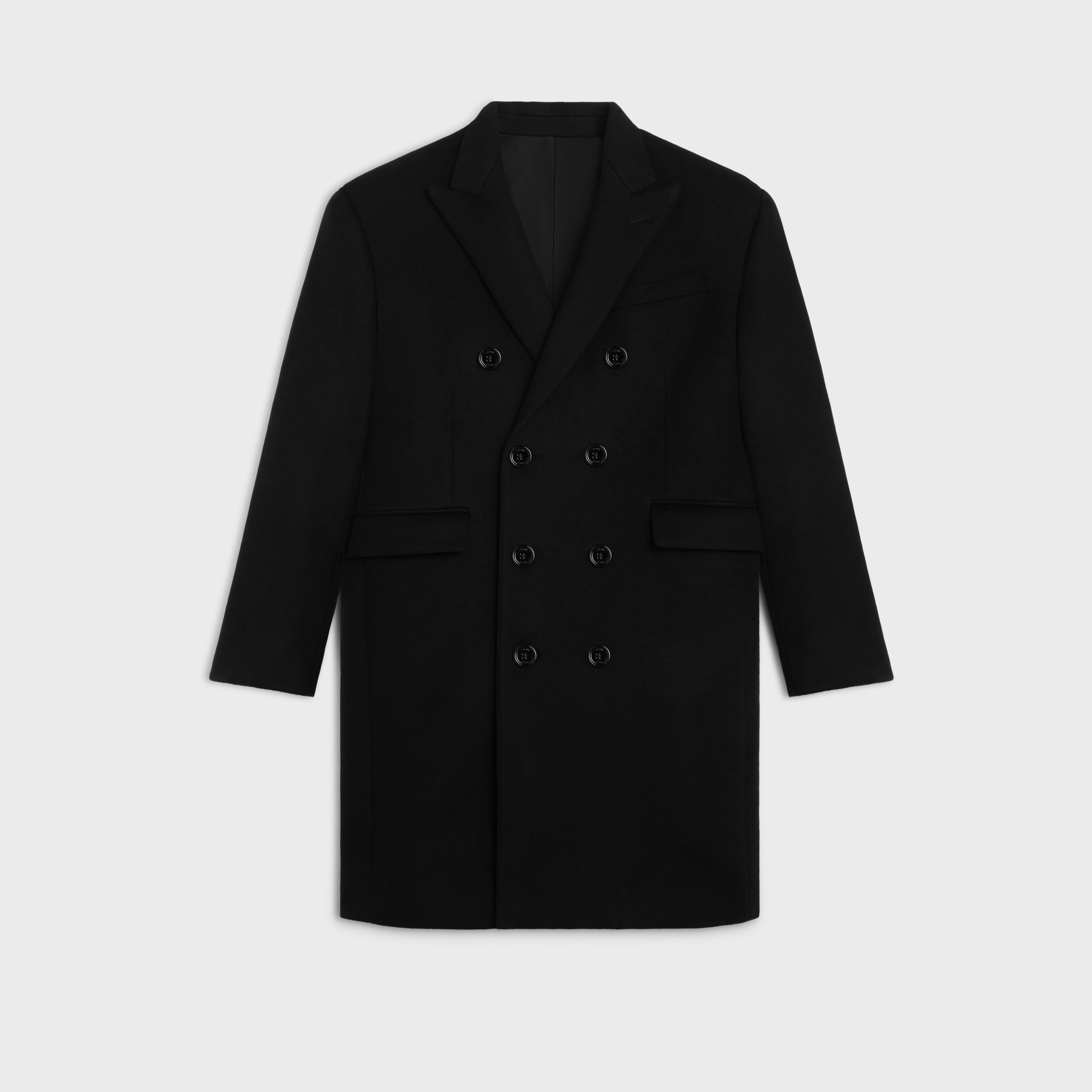 double face cashmere overcoat - 1