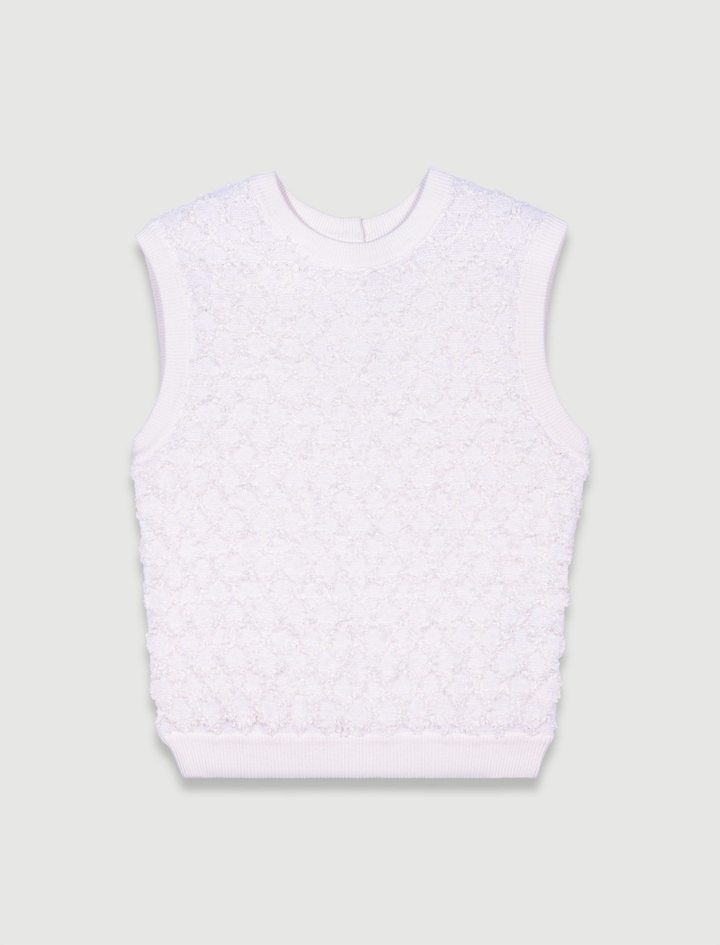 Sleeveless knit jumper - 1