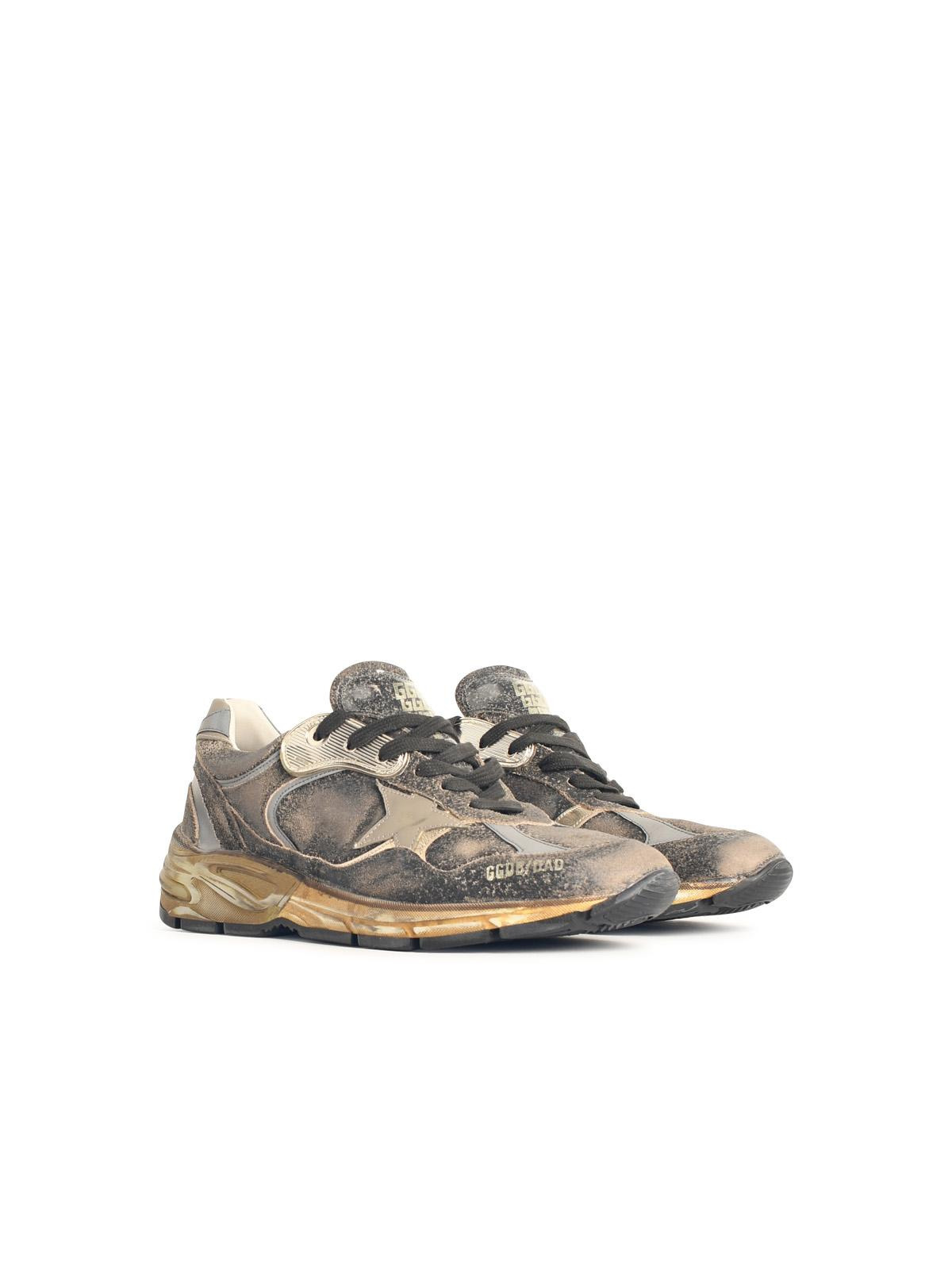 Golden Goose 'Dad' Black Leather Blend Sneakers Men - 2