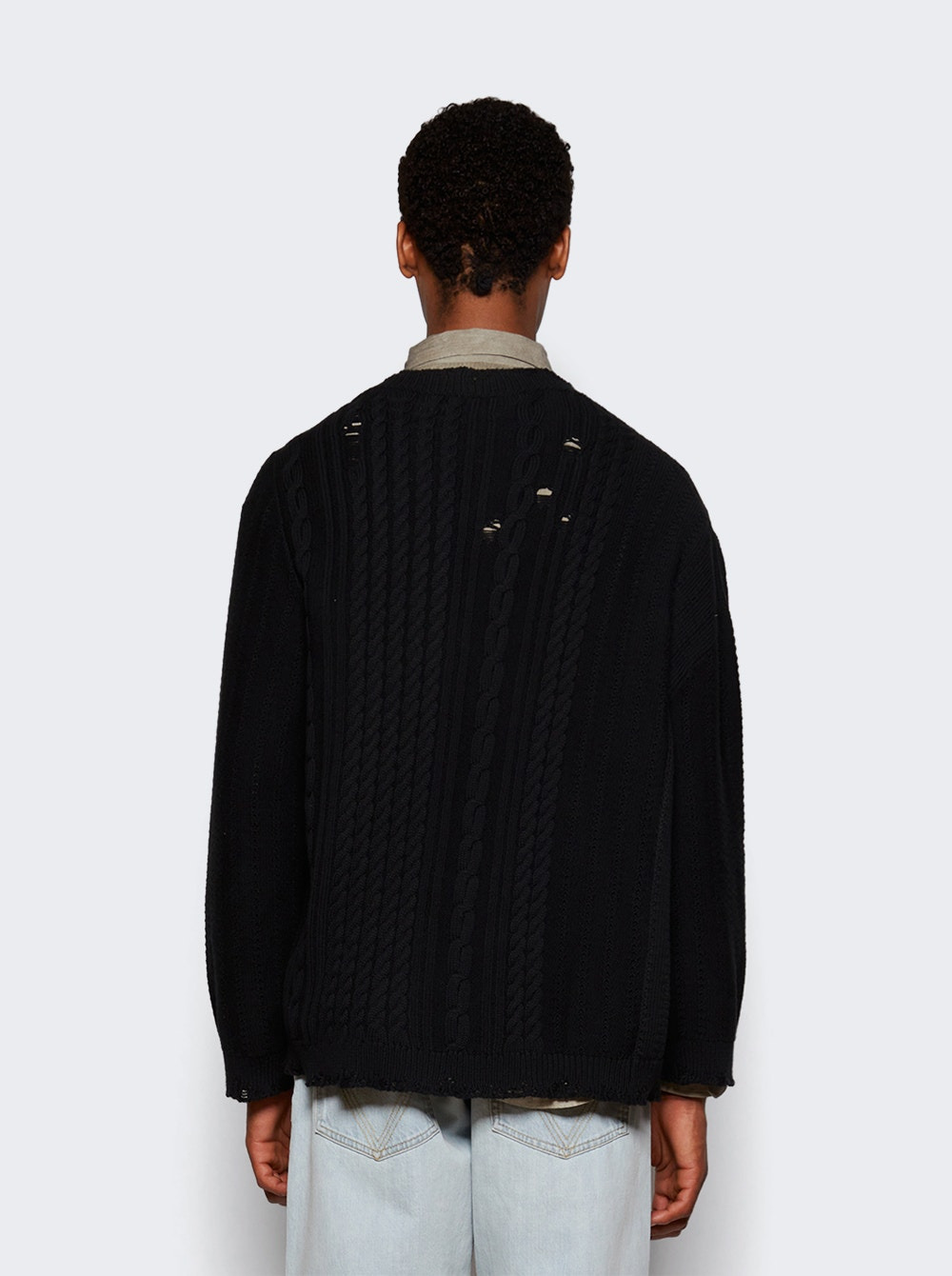 Asymmetrical Cardigan Black - 4