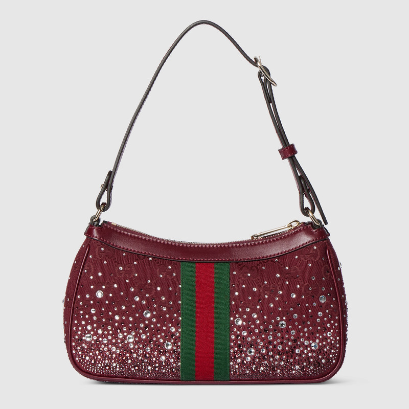Ophidia crystals small shoulder bag 8