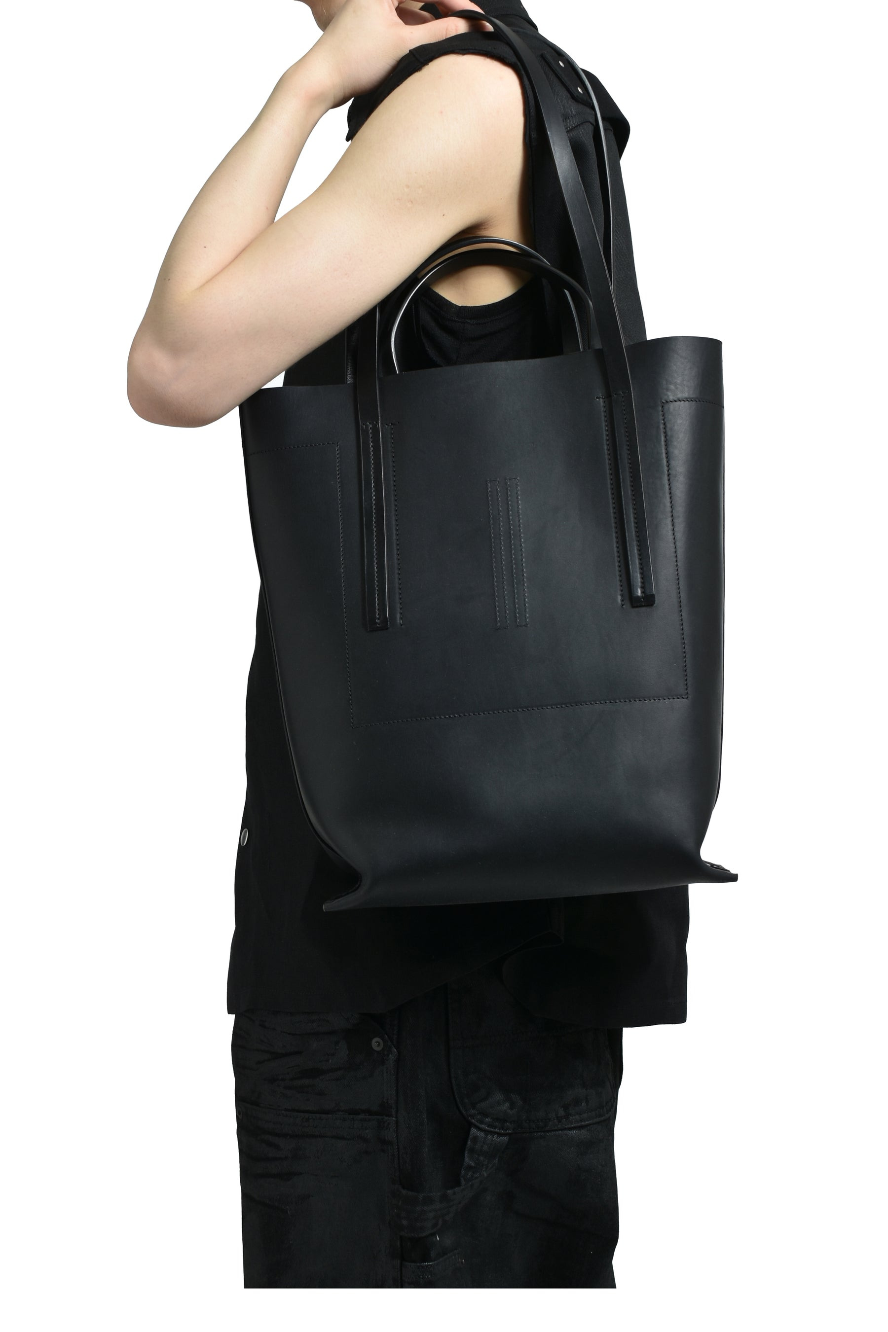 MEDIUM SHOPPER / BLK - 3