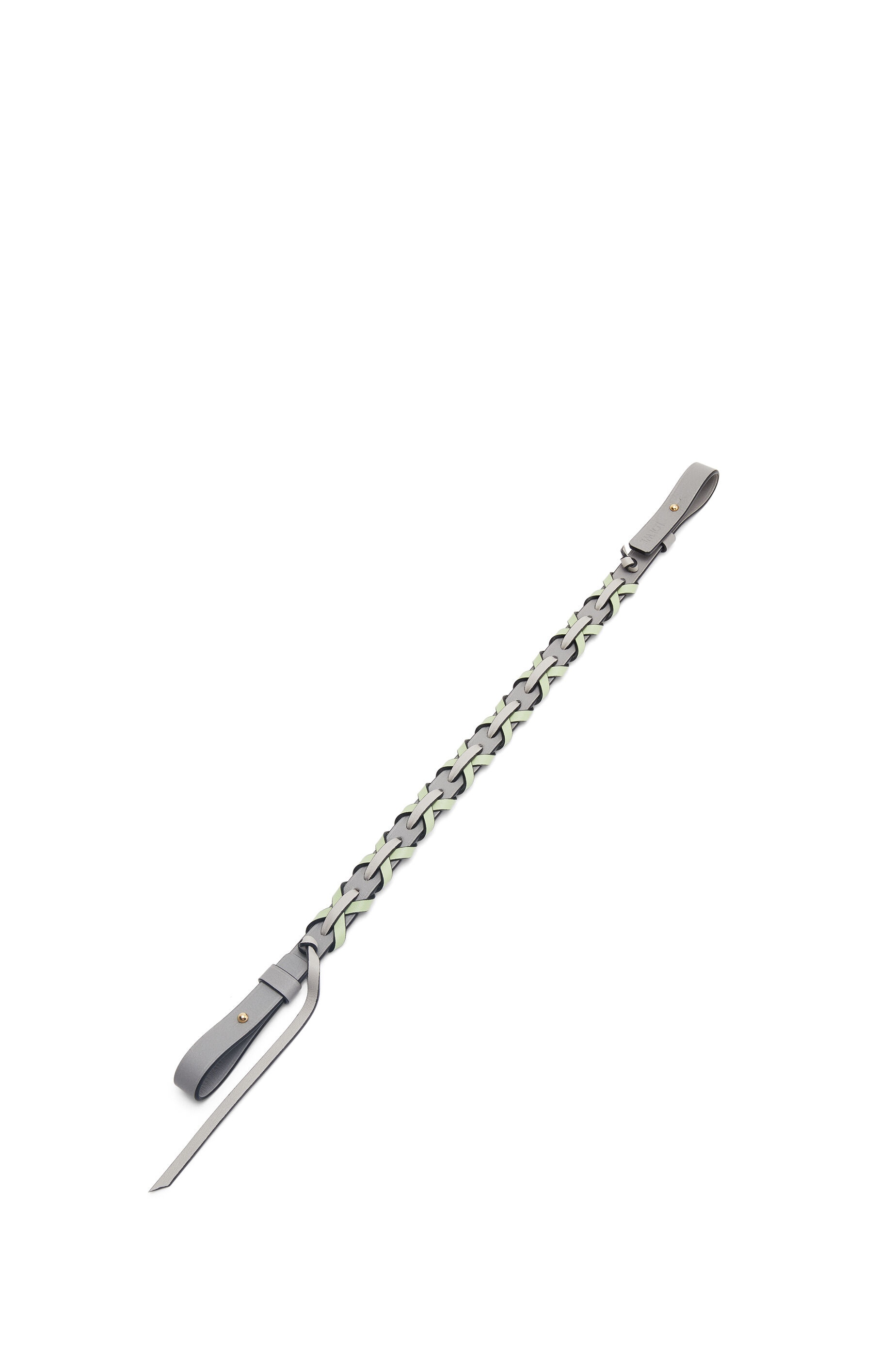 Thin cross braided strap in calfskin - 1