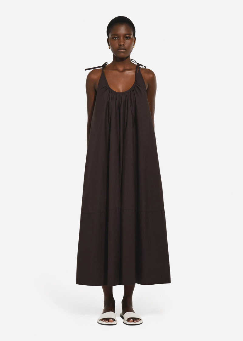CO Gathered Halter Dress in Cotton Poplin outlook