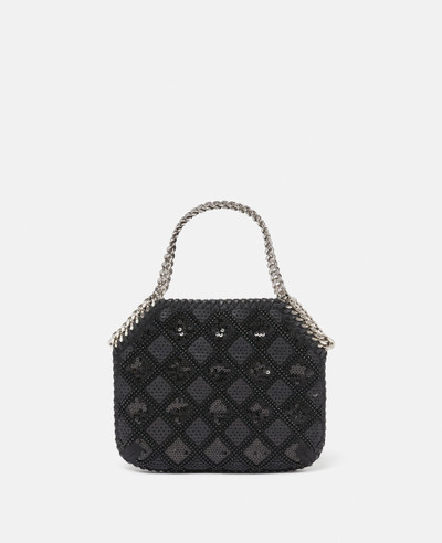 Stella McCartney Falabella Checked Sequin Embroidery Evening Tote Bag outlook