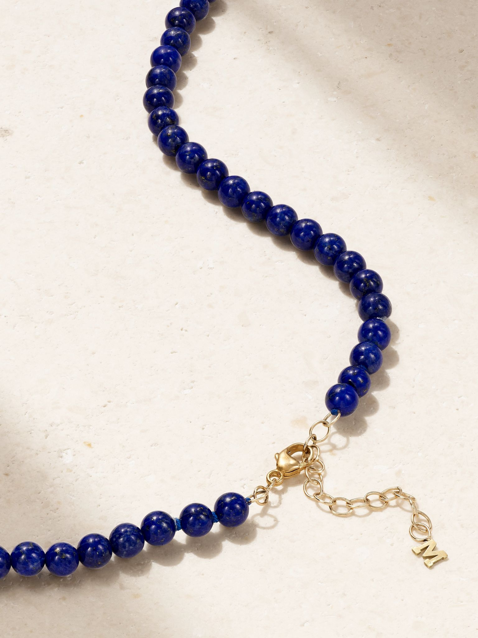 14-karat gold lapis lazuli necklace Gold - 3