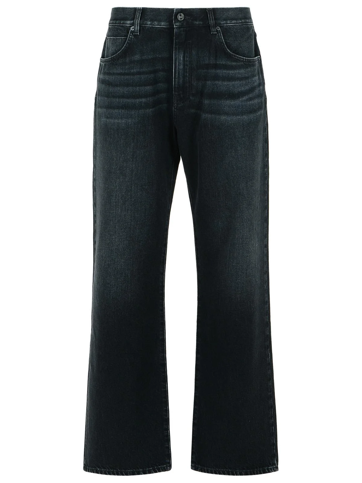 Balmain Black Cotton Jeans - 1