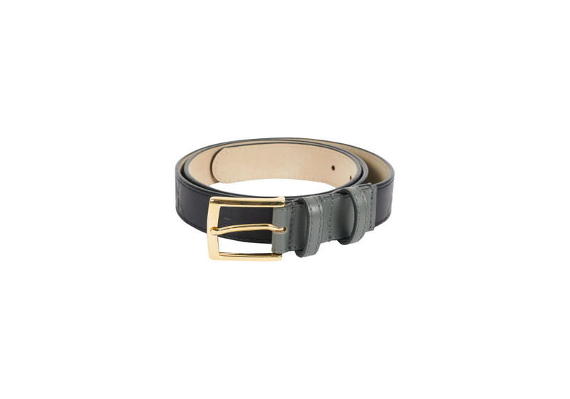 PAL-M-GRAM LEATHER BELT MIDNIGHT BLUE 1