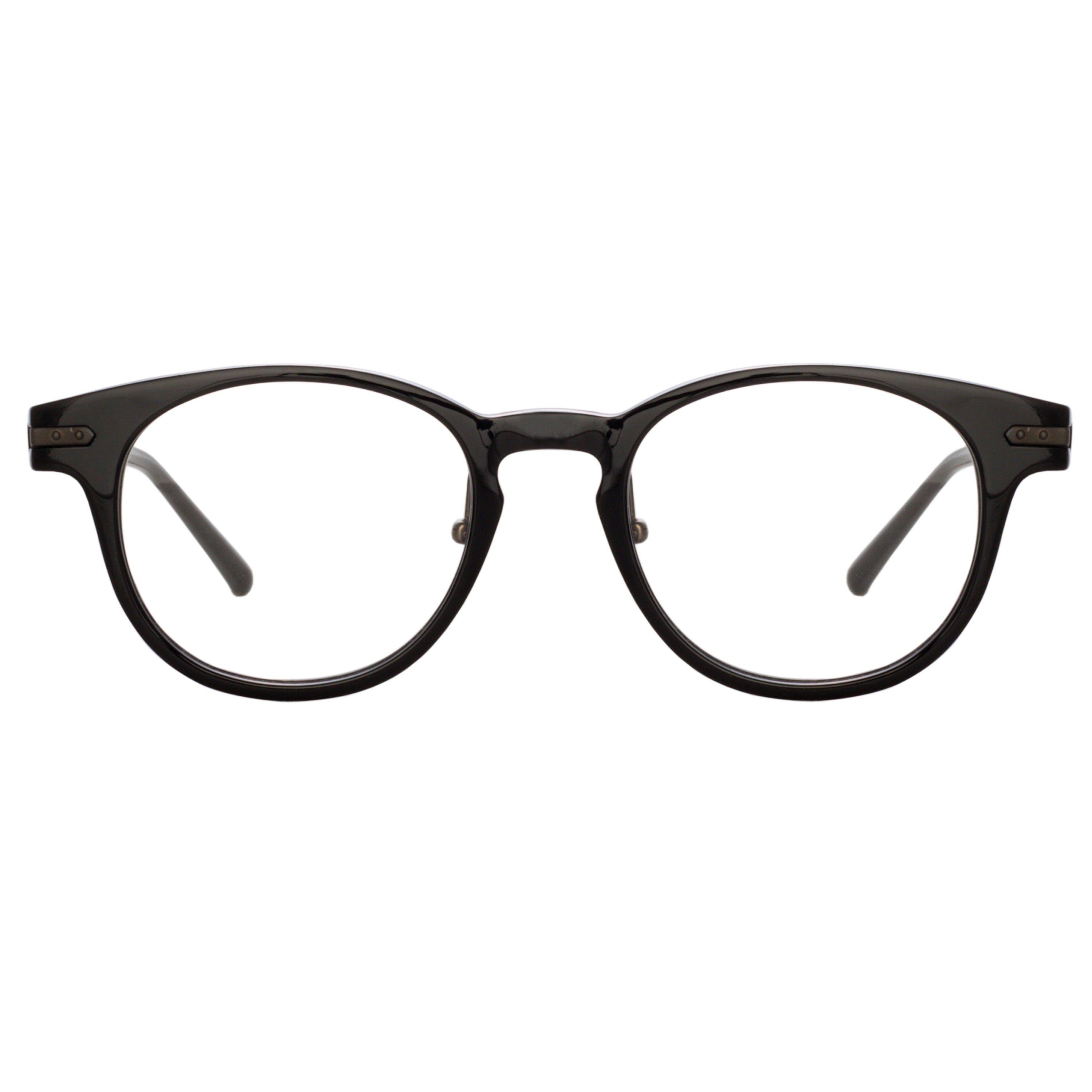 BAY OPTICAL D-FRAME IN BLACK AND NICKEL (ASIAN FIT) - 1