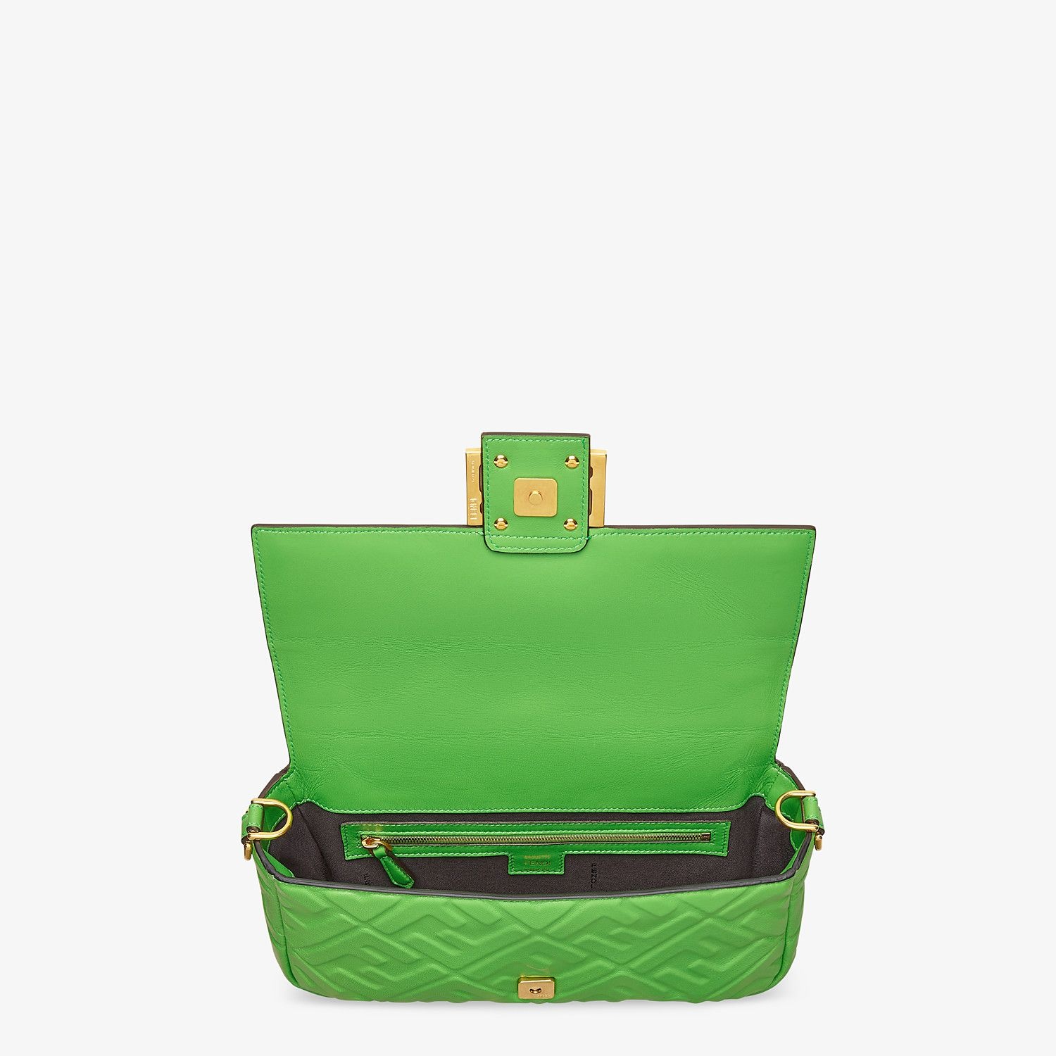 Green nappa leather bag - 5