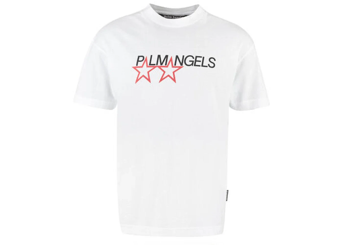 Palm Angels Racing Stars T-shirt White/Black - 1