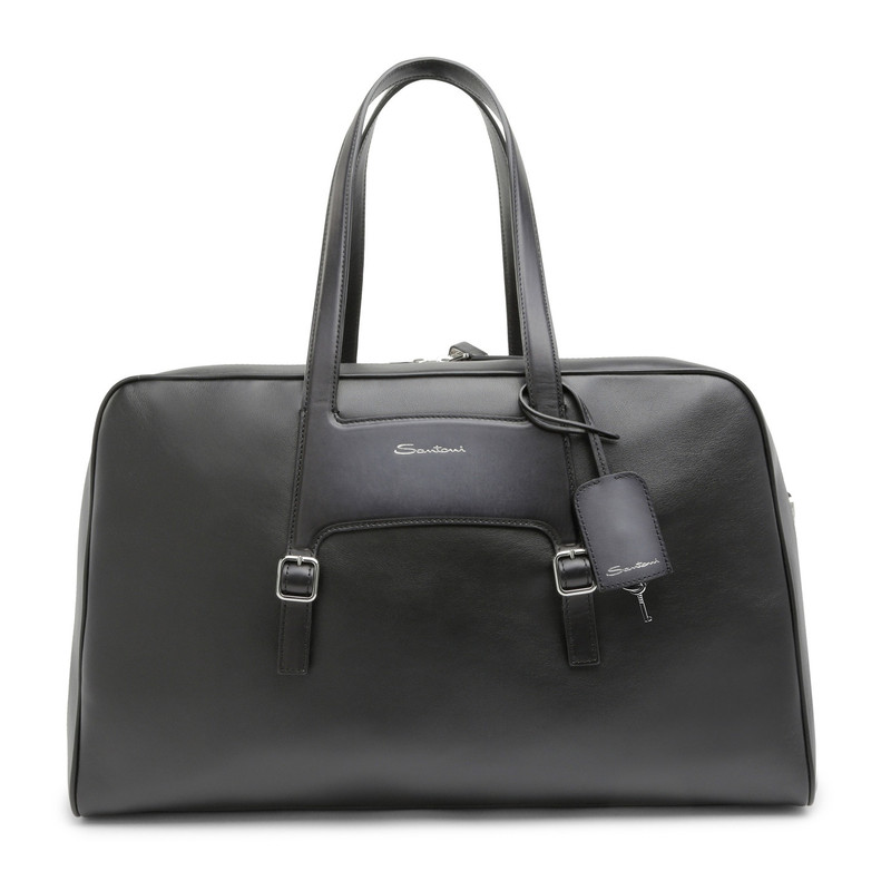 Black leather weekend bag 1