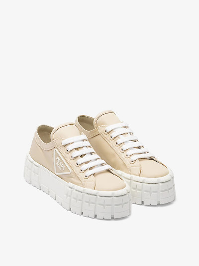 Prada Double Wheel recycled-nylon low-top trainers outlook