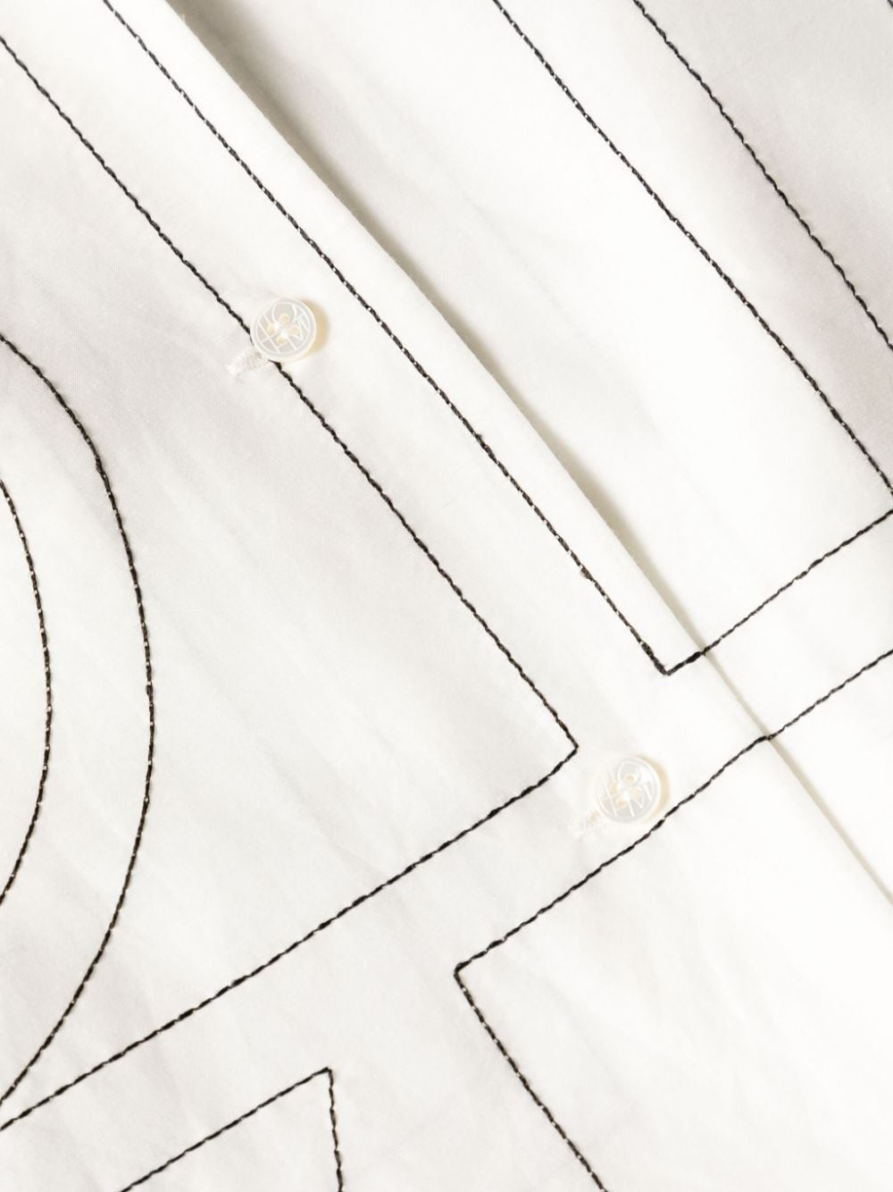 monogram-embroidered shirt - 3